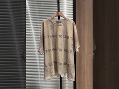 2024 Yeni Tasarım Patchwork Cut and Sew T-shirt