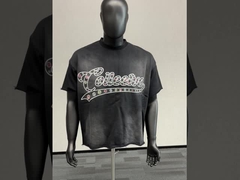 Sıkıntılı asit yıkama güneş solmuş tişört