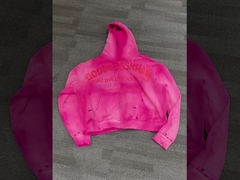 Sıkıntılı asit yıkama güneş solmuş kapüşonlu.