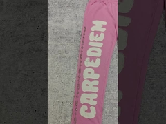 Özel Logo Aplike Nakış Yama Eskitilmiş Jogger Eşofman Altı Bol Geniş Paça Eşofman Altı Erkek