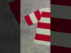Rugby Retro Futbol Lapel Büyük Boylu Tişört Kutlu Kesik Tişört Üretici Düğme 100% Cotto
