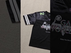 Özel Rhinestone Ekran Baskı Logo Amerikan Retro Futbol Cemiz Erkek Yüksek Kaliteli Mesh Kutusu Kırpma