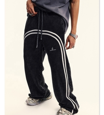 satın al Özel Sokak Giysileri Pamuk Fransız Terry Yüklü Flare Sweatpants Asit Yıkama ile Koşuşcular online manufacture