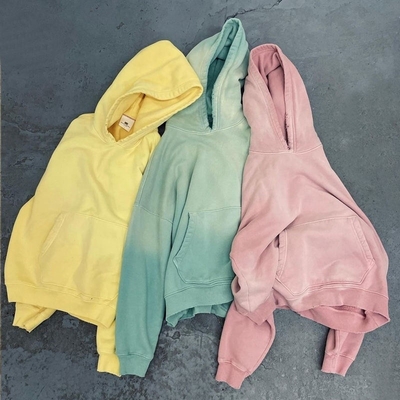 satın al Vintage Acid Wash Pullover Hoodie 480 gram Fransız Terry Pamuk Erkek online manufacture