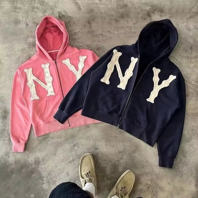 satın al Unisex Sokak Giysileri Aşırı Boyutlu Kesilmiş Kenar Çiğ Hem Özel Tasarımlı Kutlu Bitki Kapüşonları online manufacture