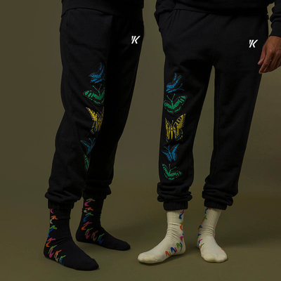 satın al Yan Cebesi Elastik Bel Yaz Bahar Spor Koşucuları Aktiv Erkekler İçin Kelepçeli Spor Pantolonları online manufacture