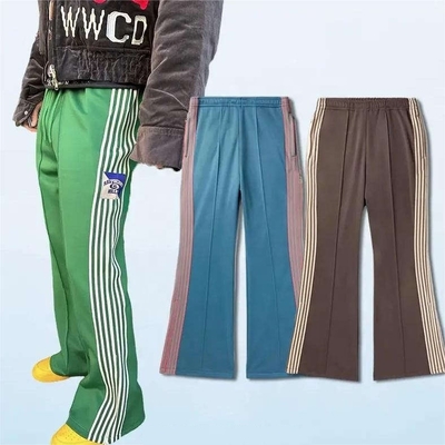 satın al Polyester/Pipek Y2K Erkek Kadınlar Geniş Bacaklı ve Yan Çizgilerli Ara sıra Koşuşanlar online manufacture
