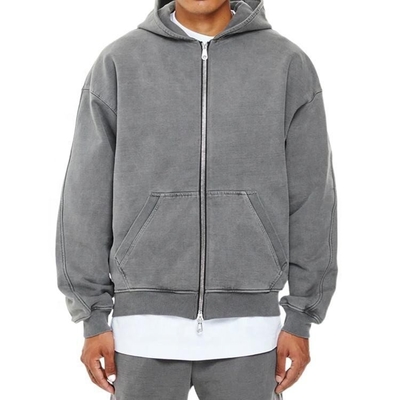 satın al Nefes Alıcı Özel Logo Erkekler için %100 Pamuk Kapüşon Fransız Terry Zipper Up Oversize online manufacture
