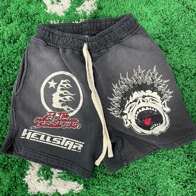 satın al Vintage Güneş Solmuş Asit Yıkama Özel Fransız Terry Ter Şortları online manufacture