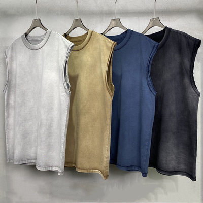 satın al Nefes alıcı Hip Hop tarzı Erkekler için büyük boylu kısalmış kolsuz tişört Vintage online manufacture