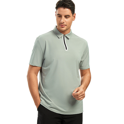 satın al Özel Renkli Golf Polo Gömlekleri Hızlı Kuru Uyumlu Erkekler Logo Baskılı Basit Üniforma online manufacture