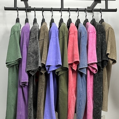 satın al Vintage Tişörtler % 100 Pamuk Unisex Düşük Omuz Özel Logo ile Büyük Boylu Tişört online manufacture