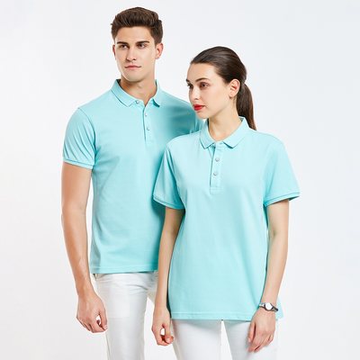 satın al Erkekler için Polyester / Pamuk Lapel Kısa Kollu Polo gömleği Grup Giysi Özellikleri online manufacture