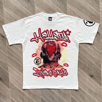 satın al 2024 Yaz Tasarımı Ağır Ağırlık Pamuk Dtg Baskı Erkekler İçin Unisex Tişört Hip Hop Stili online manufacture