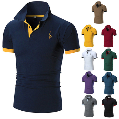 satın al Özel Baskı Yöntemleri Yaz Sessiz Tarzı İçin İpekli Erkek Polo Gömlekleri online manufacture