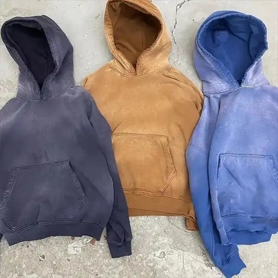 satın al Sonbahar Mevsim Unisex Oversize Hombre Özel Asit Yıkama Tasarımı ile Ağır Kırıklı Kazak online manufacture