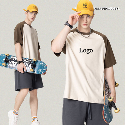 satın al Custom Logo Baskılı Karışık Renkli Ringer Tişörtleri Unisex Casual Streetwear Moda online manufacture