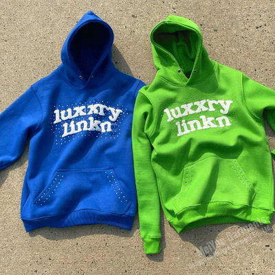 satın al özel zip up kapüşonlu puff baskı 400gm Pamuk Fransız Terry Ağır Ağırlıklı Sokak Giysi online manufacture