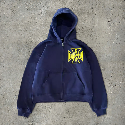 satın al Özel Hafif Fransız Terry Pamuk Kesilmiş Çiğ Hem Kesilmiş Vintage Asit Yıkama Güneş Solmuş Boş Zip Up Baggy Hoodie online manufacture
