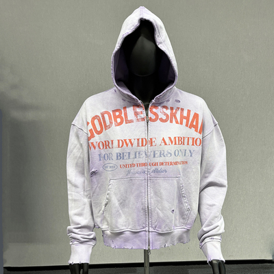 satın al S-6XL Özel Boyutlu Hızlı Kapüşon % 100 Pamuk Fransız Terry Güneş solmuş Asit Yıkama online manufacture
