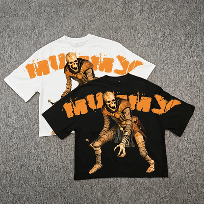 satın al Kişisel Sokak Giysileri Erkekler İçin Büyük Boylu Tişört Boxy Hip Hop 250 GSM Drop Grafik online manufacture