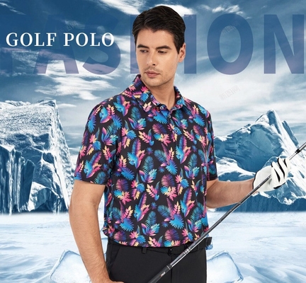 Erkekler için yazlık lapel polo gömleği iş sıradan özel baskı ve özelleştirilmiş etiketler