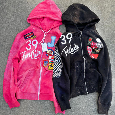 % 100 pamuklu Fransız Terry Custom Hoodie ağırlığı 500 gram ve ekran baskı