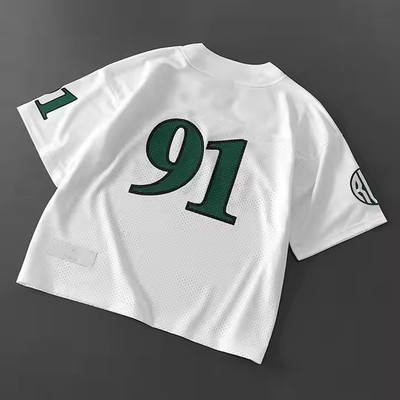 Özel 2025 Klasik Retro Jerery Futbol V-Neck Saten Polyester Mesh Tişört Yüksek Kaliteli Futbol Futbol Erkek Tişörtü